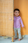 Meisjes Trouser Flair van Klein Baby in de kleur AOP Flower SS24 in maat 74.