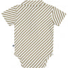 Jongens Polobody van Klein Baby in de kleur Stripe Off White/Twill in maat 74.