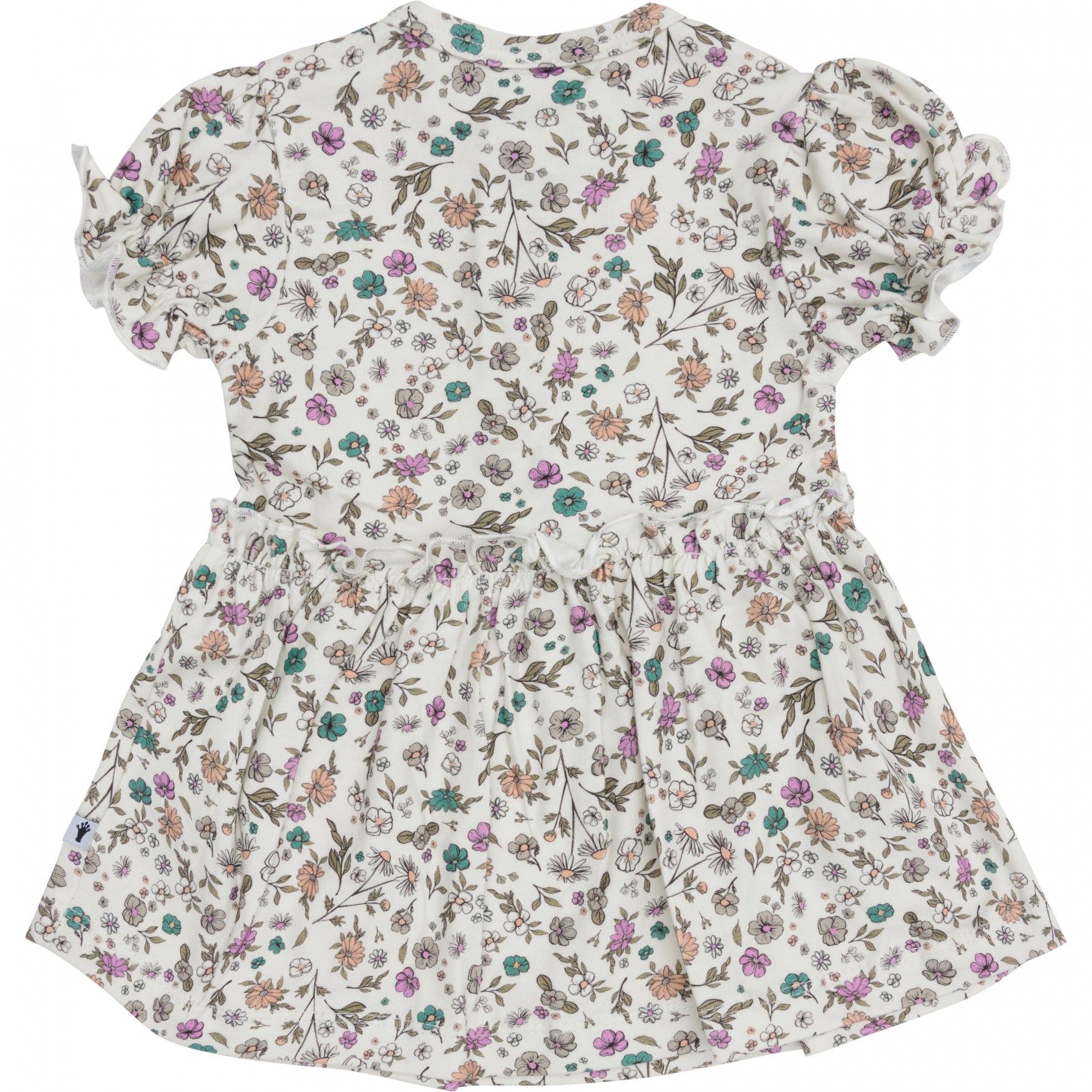 Meisjes Dress Ruffle Shortsleeve van Klein Baby in de kleur AOP Flower SS24 in maat 74.