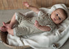 Jongens Jumpsuit Polo Collar van Klein Baby in de kleur Stripe Off White/Twill in maat 74.