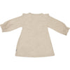 Meisjes Dress Ruffle van Klein Baby in de kleur Oxford Tan Beige in maat 74.