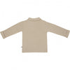 Jongens Polo Longsleeve van Klein Baby in de kleur Oxford Tan Beige in maat 74.