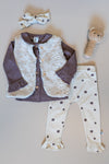 Meisjes Trouser Ruffle van Klein Baby in de kleur AOP Flower in maat 74.