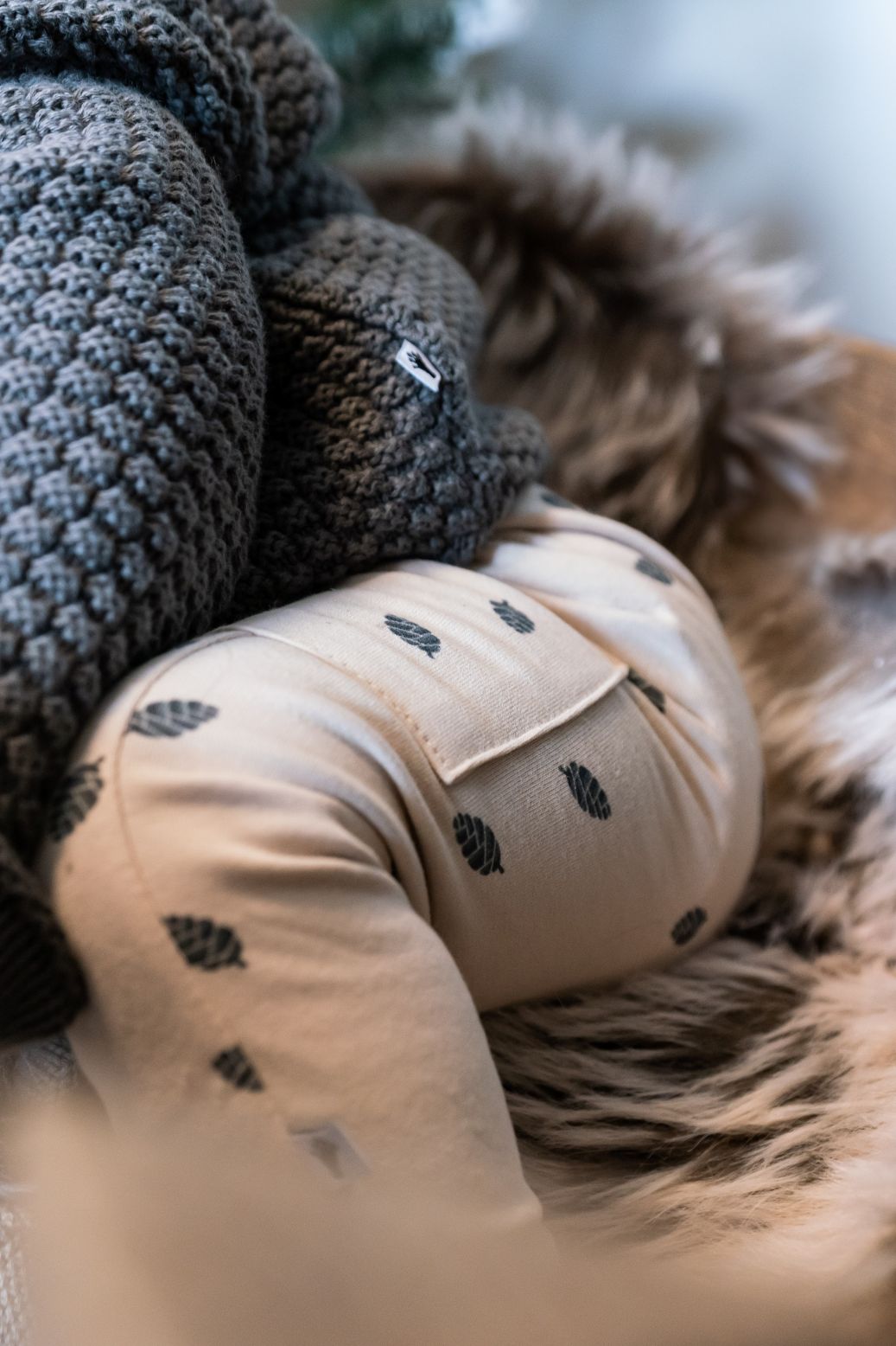 Jongens Trouser Pockets van Klein Baby in de kleur AOP Pinecone in maat 74.