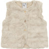 Meisjes Gilet van Klein Baby in de kleur Off White in maat 74.