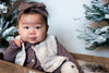 Meisjes Gilet van Klein Baby in de kleur Off White in maat 74.