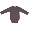 Meisjes Body Collar Rib van Klein Baby in de kleur Purple in maat 74.