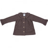 Meisjes Cardigan Collar Rib van Klein Baby in de kleur Purple in maat 74.