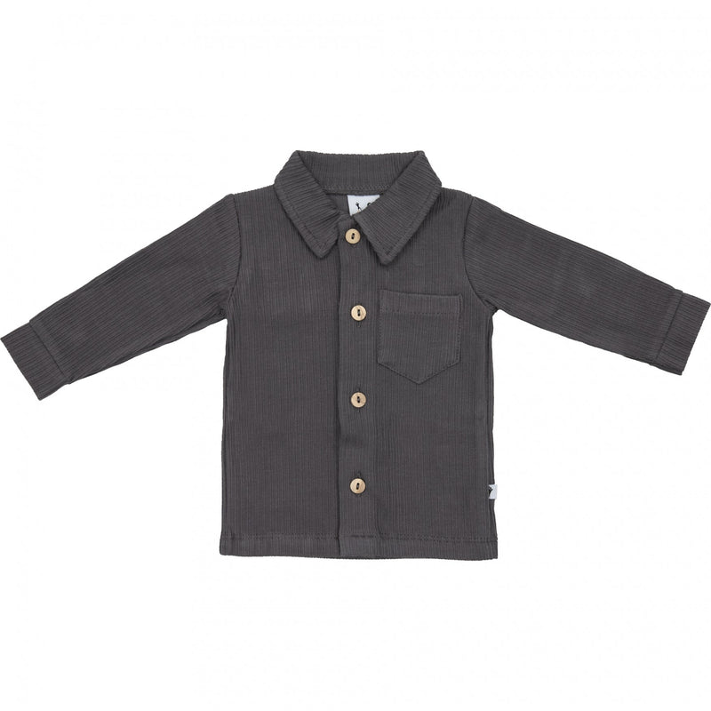 Jongens Blouse Rib van Klein Baby in de kleur Grey in maat 74.
