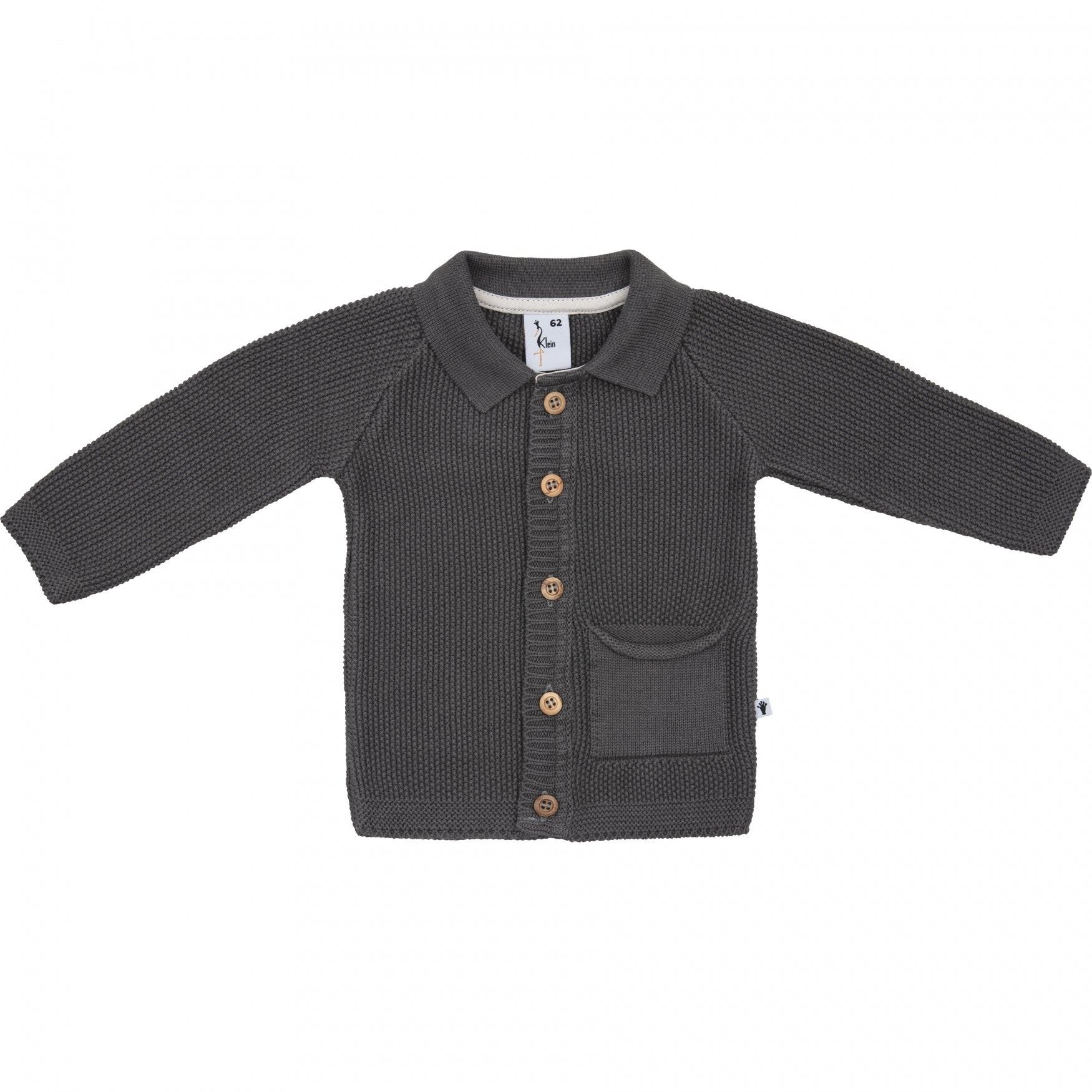 Jongens Cardigan Polo Knit van Klein Baby in de kleur Grey in maat 74.