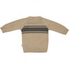 Jongens Knitted Sweater Stripes van Klein Baby in de kleur Filipe Beige in maat 74.