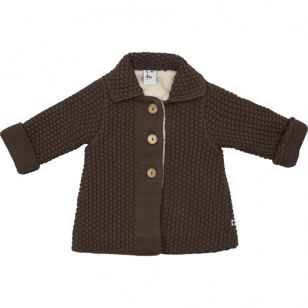 Meisjes Knitted Jacket A-Line van Klein Baby in de kleur Purple in maat 74.