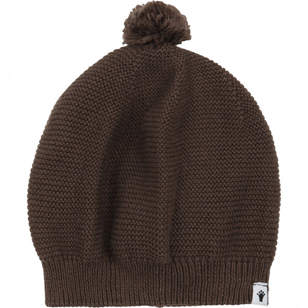 Meisjes Knitted Hat Pompom van Klein Baby in de kleur Purple in maat 62-68.