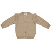 Meisjes Knitted Cardigan Ruffle van Klein Baby in de kleur Filipe Beige in maat 74.