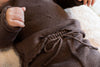 Meisjes Knitted Trouser Flaired van Klein Baby in de kleur Purple in maat 74.