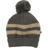 Jongens Knitted Hat Stripes van  in de kleur Grey in maat 62-68.