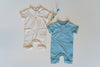 Jongens Jumpsuit Short Pockets van Klein Baby in de kleur AOP Waves SS26 in maat 74.