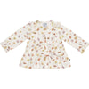 Meisjes Cardigan Ruffle van Klein Baby in de kleur AOP Flowers SS26 in maat 74.