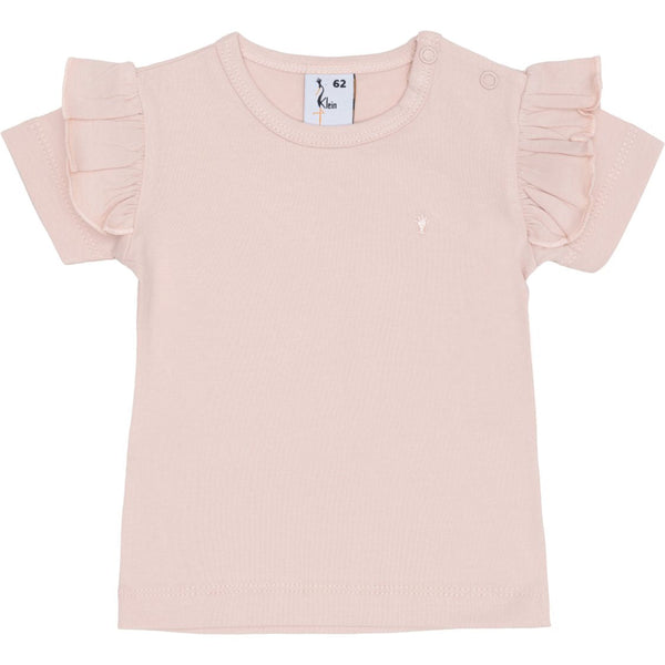 Meisjes T-shirt Ruffle van Klein Baby in de kleur Pink in maat 74.