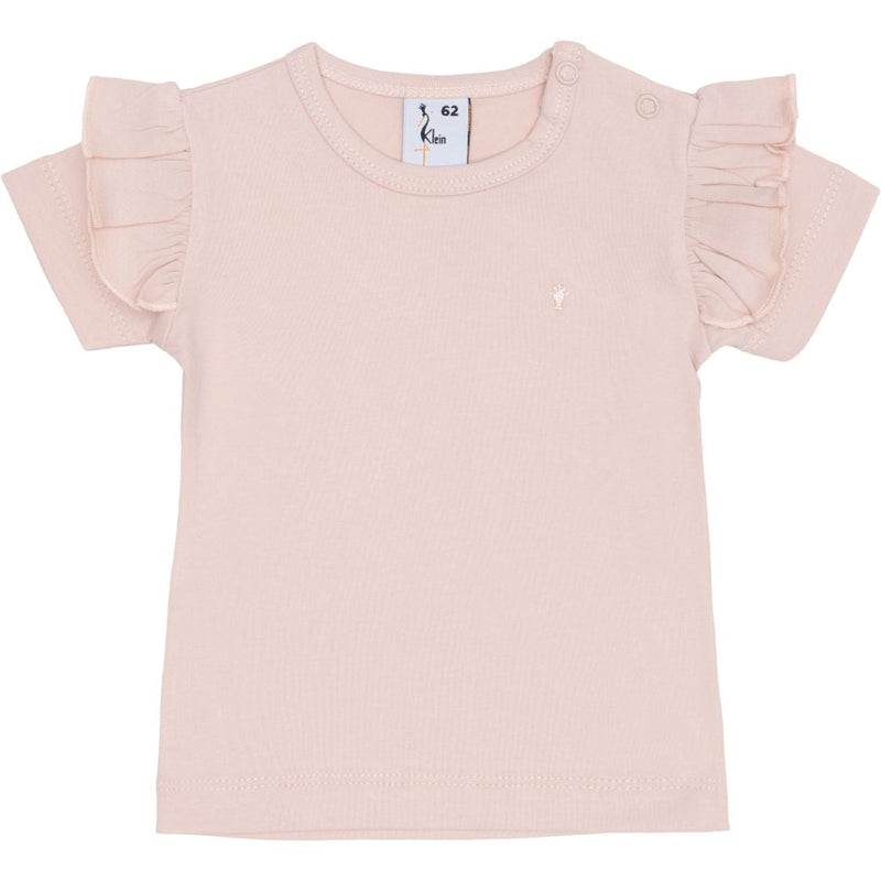 Meisjes T-shirt Ruffle van Klein Baby in de kleur Pink in maat 74.