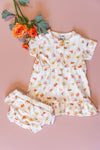 Meisjes Bloomer Ruffle van Klein Baby in de kleur AOP Flowers SS26 in maat 74.