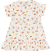Meisjes Dress Shortsleeve van Klein Baby in de kleur AOP Flowers SS26 in maat 74.