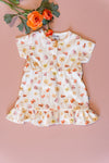 Meisjes Dress Shortsleeve van Klein Baby in de kleur AOP Flowers SS26 in maat 74.