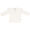 Meisjes Shirt Ruffle van Klein Baby in de kleur Off White in maat 74.
