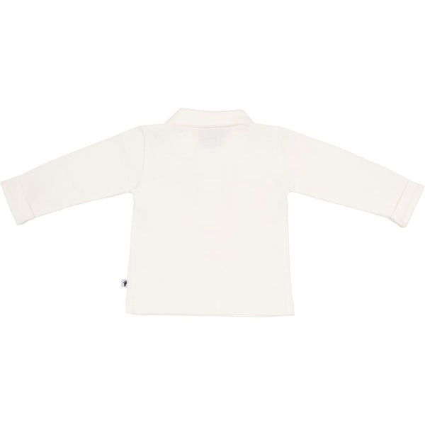 Jongens Polo Shirt van Klein Baby in de kleur Off White in maat 74.