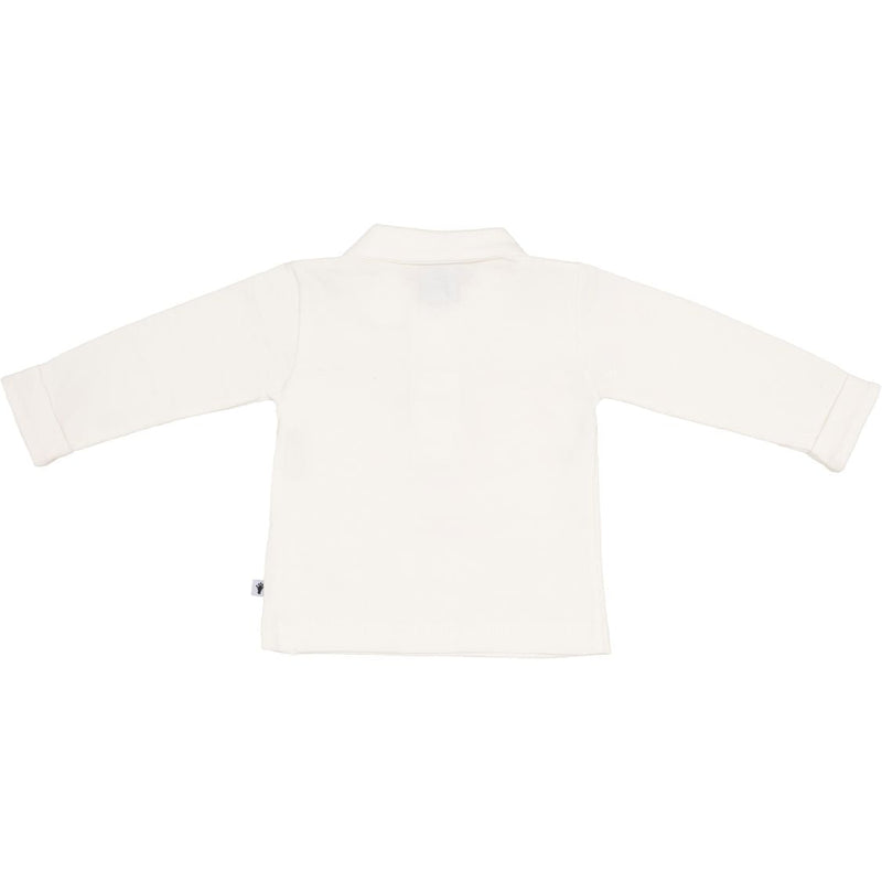 Jongens Polo Shirt van Klein Baby in de kleur Off White in maat 74.