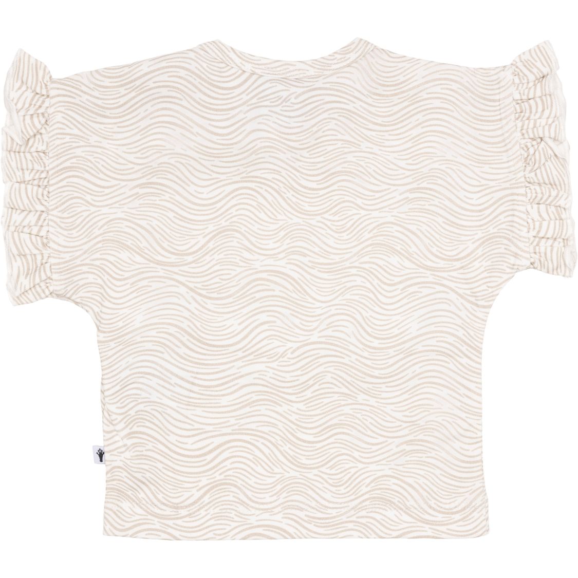 Meisjes T-shirt Ruffle Butterfly van Klein Baby in de kleur AOP Waves SS26 in maat 74.