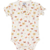 Meisjes Body Ruffle van Klein Baby in de kleur AOP Flowers SS26 in maat 74.