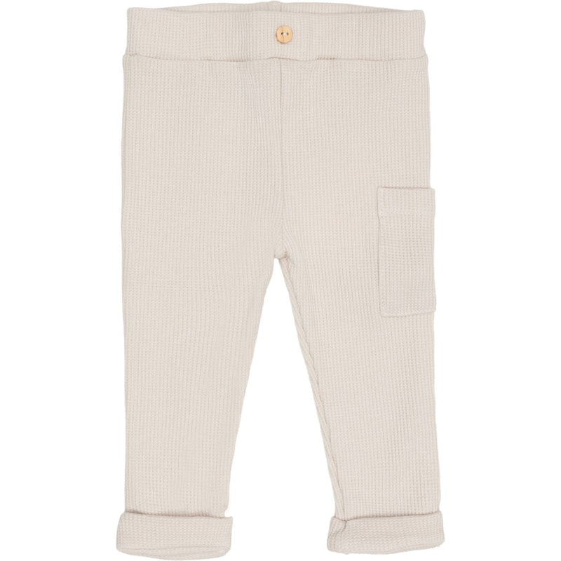 Jongens Trouser Pocket Waffle van Klein Baby in de kleur Beige/Sand in maat 74.
