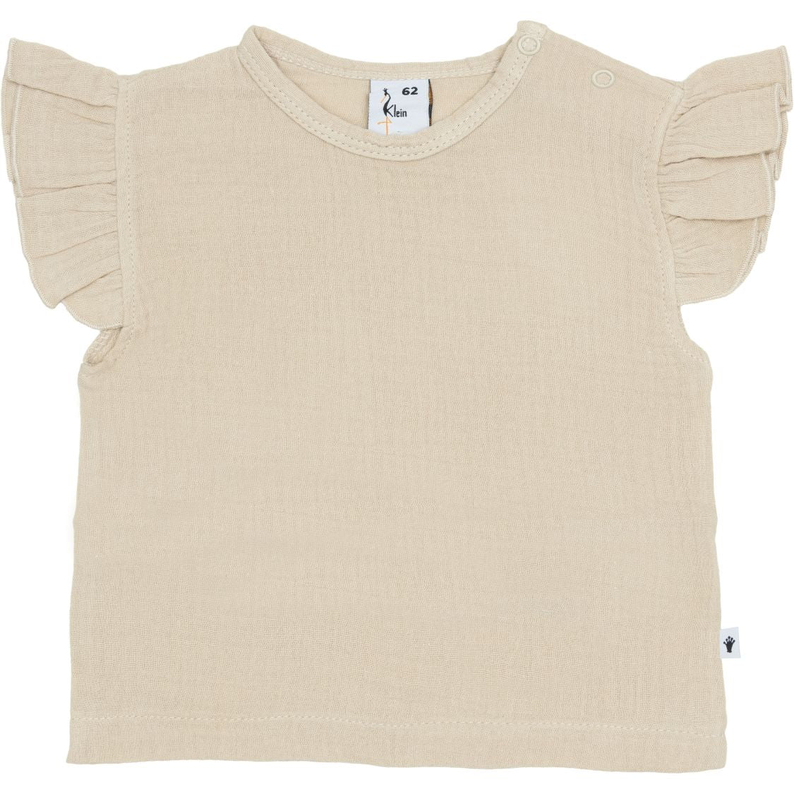 Meisjes T-shirt Ruffle Mousseline van Klein Baby in de kleur Pepper in maat 74.