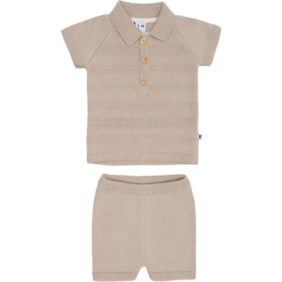 Jongens Top & Short Knit van  in de kleur Pepper in maat 74.