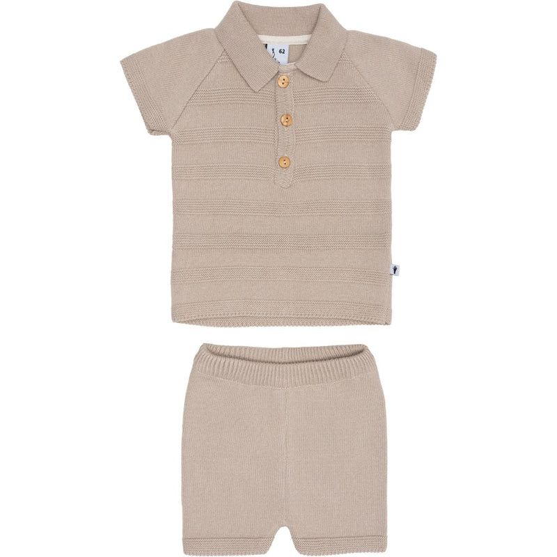 Jongens Top & Short Knit van  in de kleur Pepper in maat 74.
