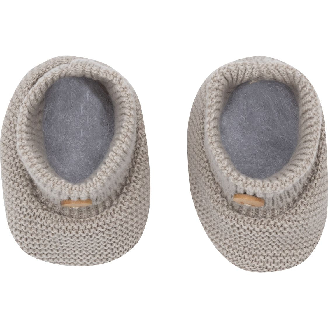 Unisexs Booties Knit van Klein Baby in de kleur Pepper in maat One size.