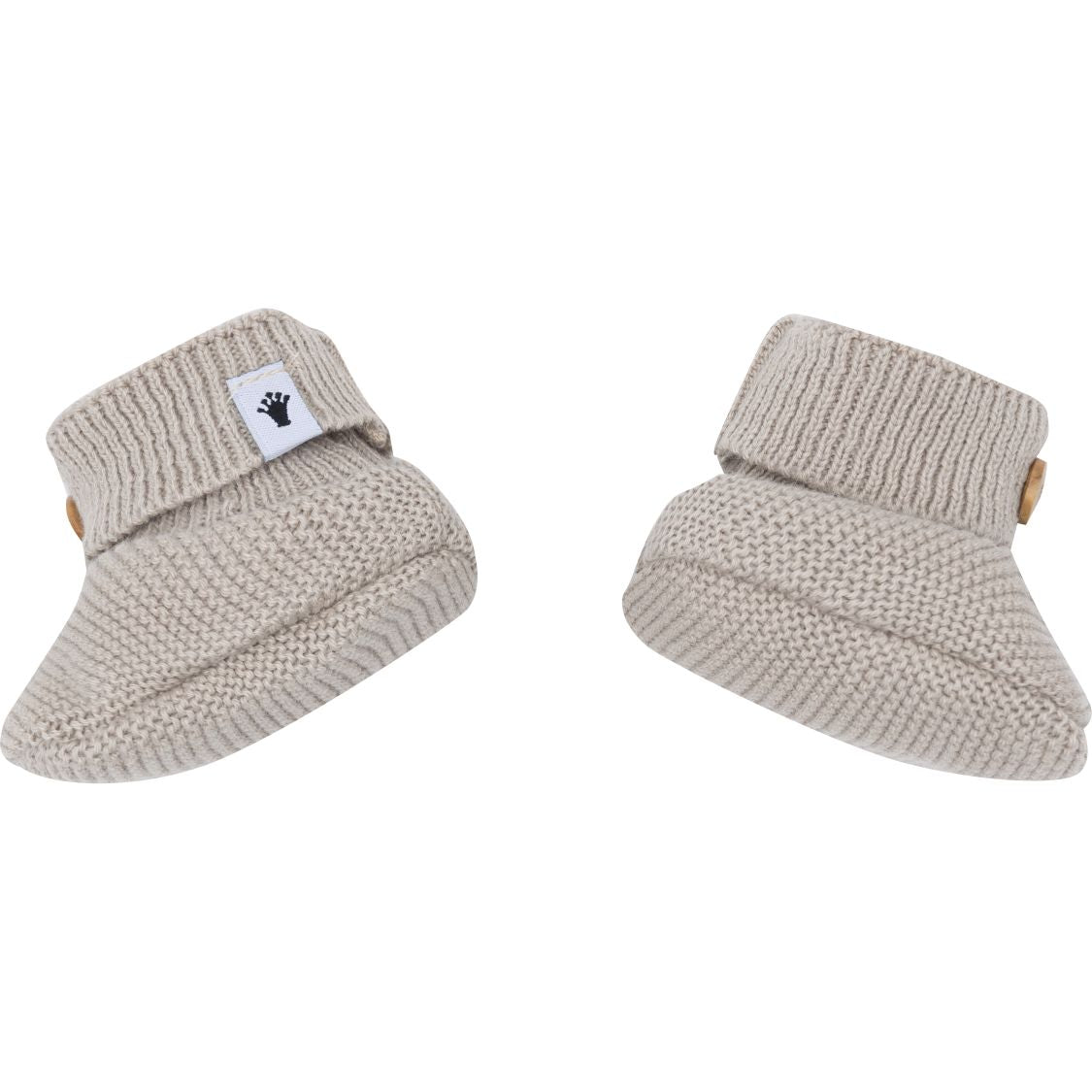 Unisexs Booties Knit van Klein Baby in de kleur Pepper in maat One size.