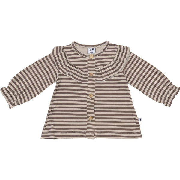 Meisjes Cardigan Ruffle van Klein Baby in de kleur Stripes in maat 74.
