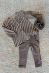 Meisjes Cardigan Ruffle van Klein Baby in de kleur Stripes in maat 74.