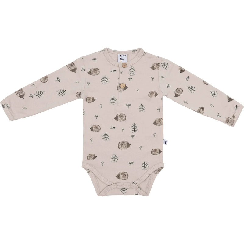 Jongens Body Longsleeve van Klein Baby in de kleur AOP Hedgehog in maat 74.
