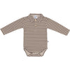 Jongens Polobody Longsleeve van Klein Baby in de kleur Stripes in maat 74.