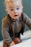 Jongens Polobody Longsleeve van Klein Baby in de kleur Stripes in maat 74.