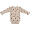 Meisjes Body Ruffle Longlseeve van Klein Baby in de kleur AOP Flowers in maat 74.