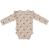 Meisjes Body Ruffle Longlseeve van Klein Baby in de kleur AOP Flowers in maat 74.
