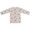 Jongens Shirt Buttons van Klein Baby in de kleur AOP Hedgehog in maat 74.