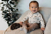 Jongens Shirt Buttons van Klein Baby in de kleur AOP Hedgehog in maat 74.