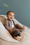 Jongens Cardigan Pocket van Klein Baby in de kleur Brown in maat 74.
