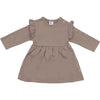 Meisjes Dress Ruffle van Klein Baby in de kleur Brown in maat 74.