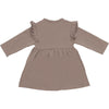 Meisjes Dress Ruffle van Klein Baby in de kleur Brown in maat 74.